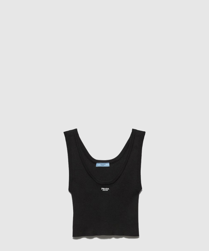 프라다 코튼 탱크탑 P29B53